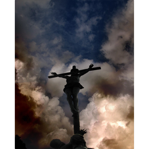 Jesus is My Rock - Metal Print