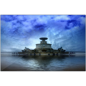 "Scott Fountain Misty Fantasy" Metal Prints