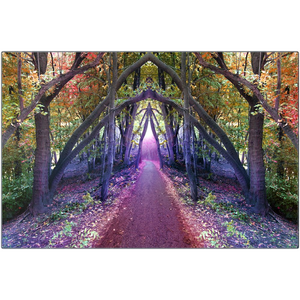 "The Enchanted Forest - Elmwood Cemetery Detroit " Metal Print